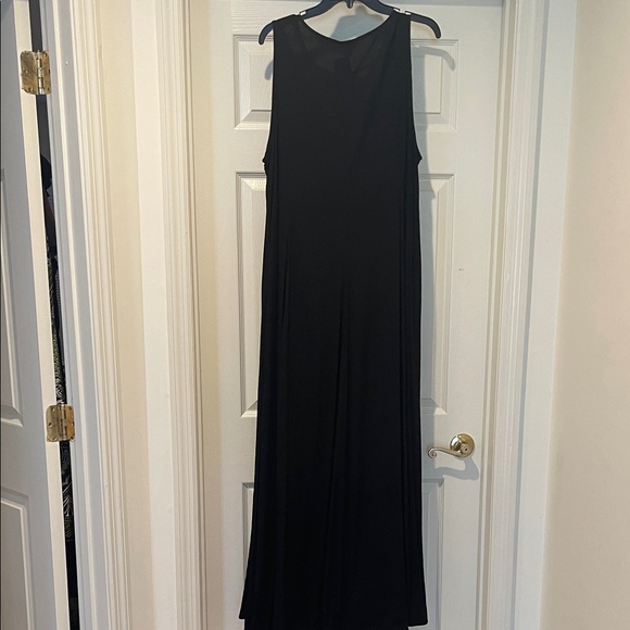 NWT LBD Black Boho Flowy Effortless Romy Modern Tank Maxi Dress Size 18-20 - Picture 3 of 10